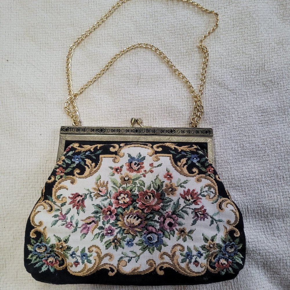 La Regale Ltd. Embroidered Handbag 6.5"x8.5"